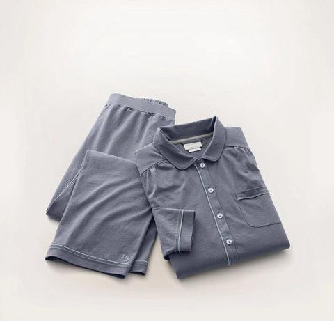 Soft Knit Long Sleeve & Pants Pajama Set Mineral