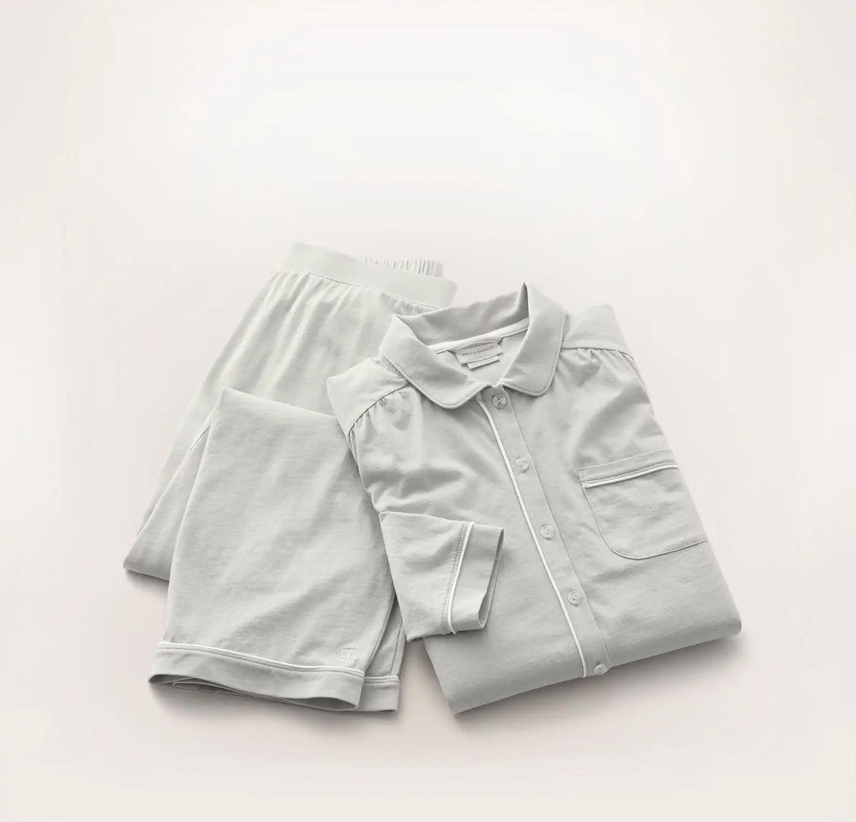 Soft Knit Long Sleeve & Pants Pajama Set Mist