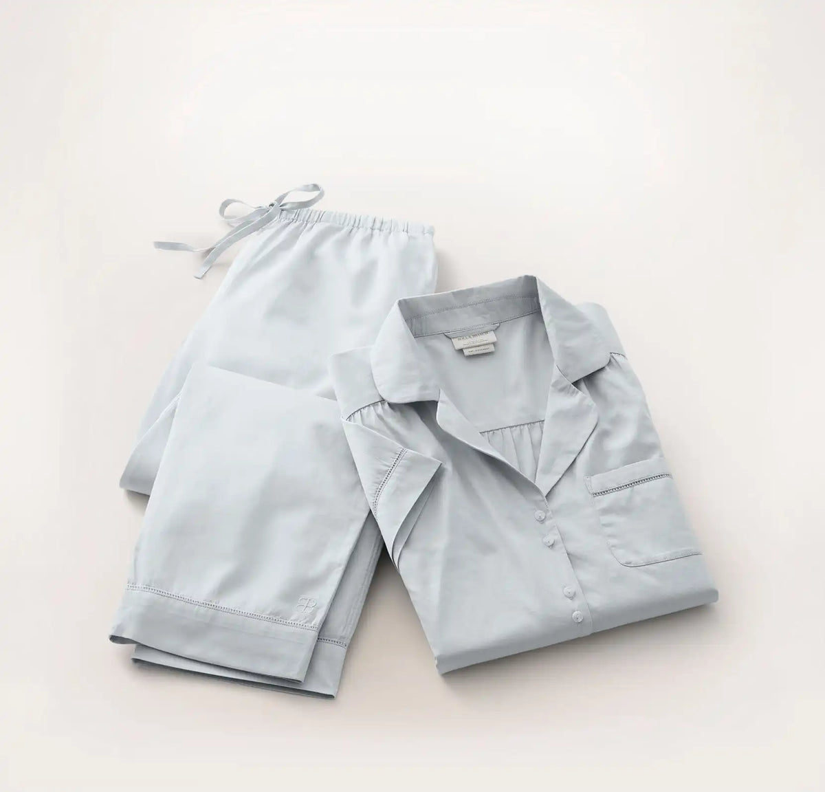 Signature Short Sleeve & Pants Pajama Set Sky