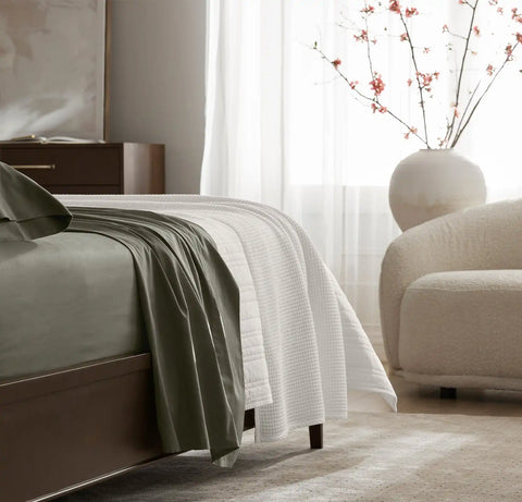 Percale Hemmed Sheet Set Juniper