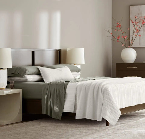 Percale Hemmed Sheet Set Juniper