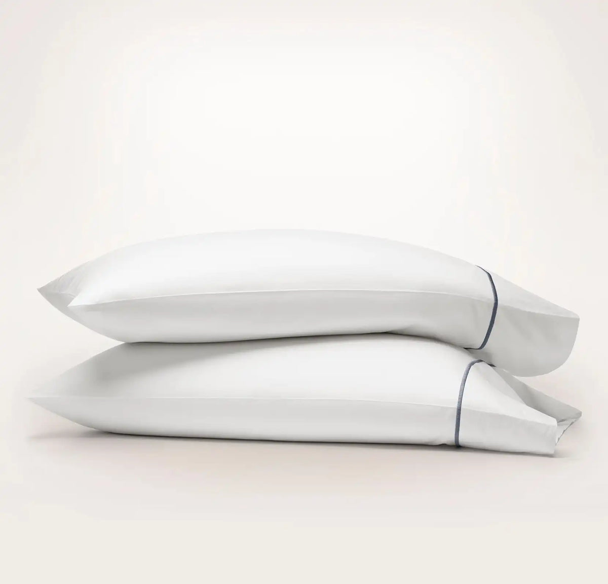 Signature Embellished Pillowcase Set White/Mineral Embroidered