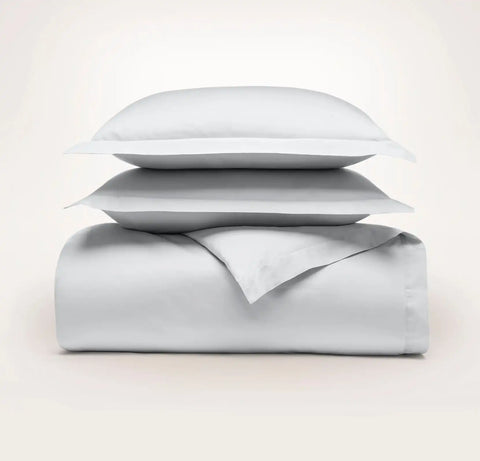 Signature Hemmed Duvet Set Sky