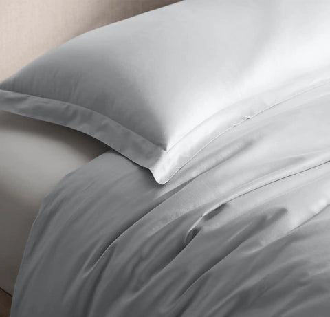 Signature Hemmed Duvet Set Sky