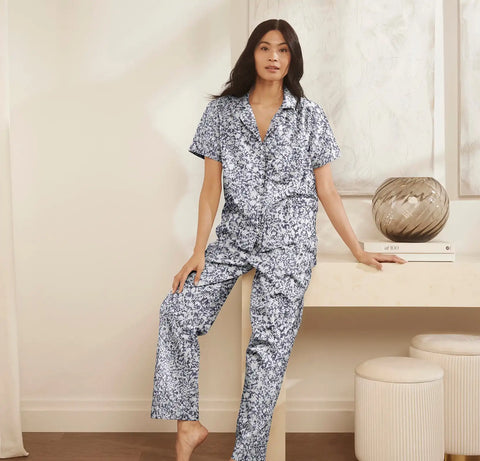 Signature Short Sleeve & Pants Pajama Set Bay Garden