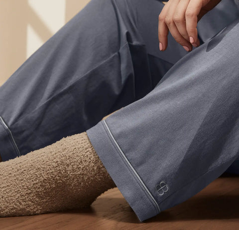 Soft Knit Long Sleeve & Pants Pajama Set Mineral