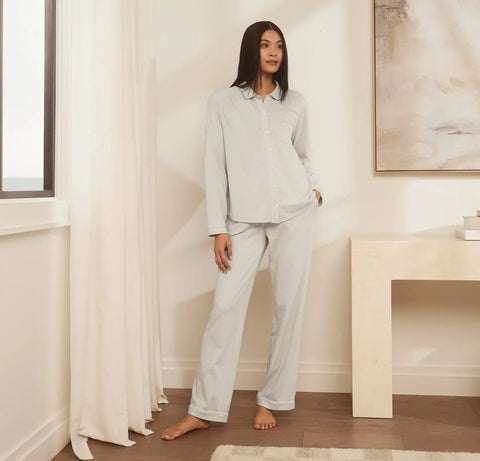 Soft Knit Long Sleeve & Pants Pajama Set Mist