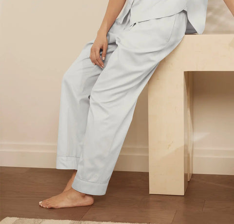 Signature Short Sleeve & Pants Pajama Set Sky