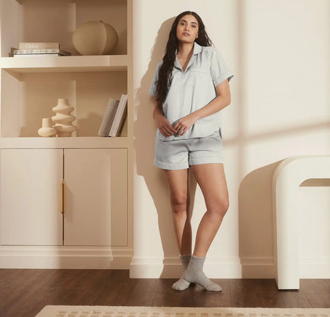 Signature Short Sleeve & Shorts Pajama Set Sky