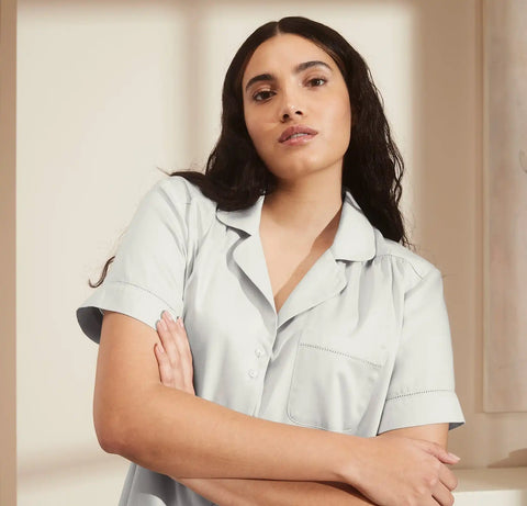 Signature Short Sleeve & Shorts Pajama Set Sky