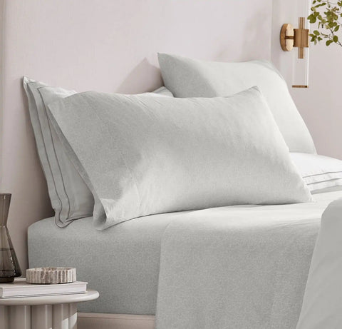 Signature Hemmed Pillowcase Set Mist Cotton Bloom