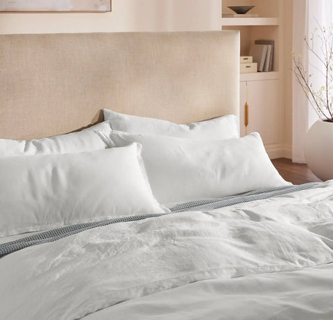 Linen Duvet Set White