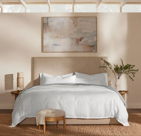 Linen Duvet Set White