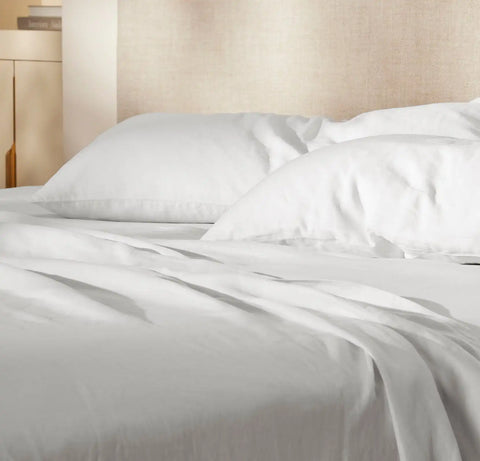 Linen Sheet Set White