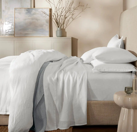 Linen Sheet Set White