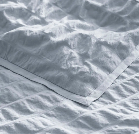 Relaxed Seersucker Duvet Set Hydrangea