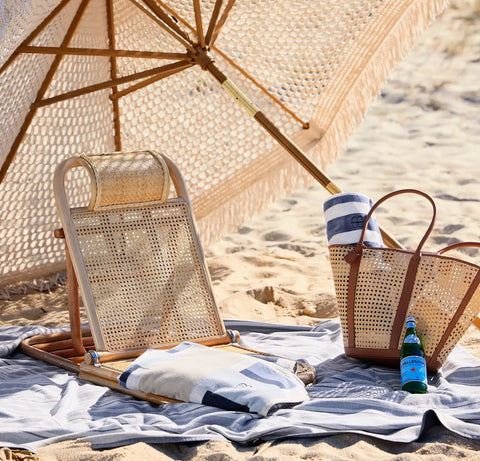The Beach Towel Mineral Harbor Stripe