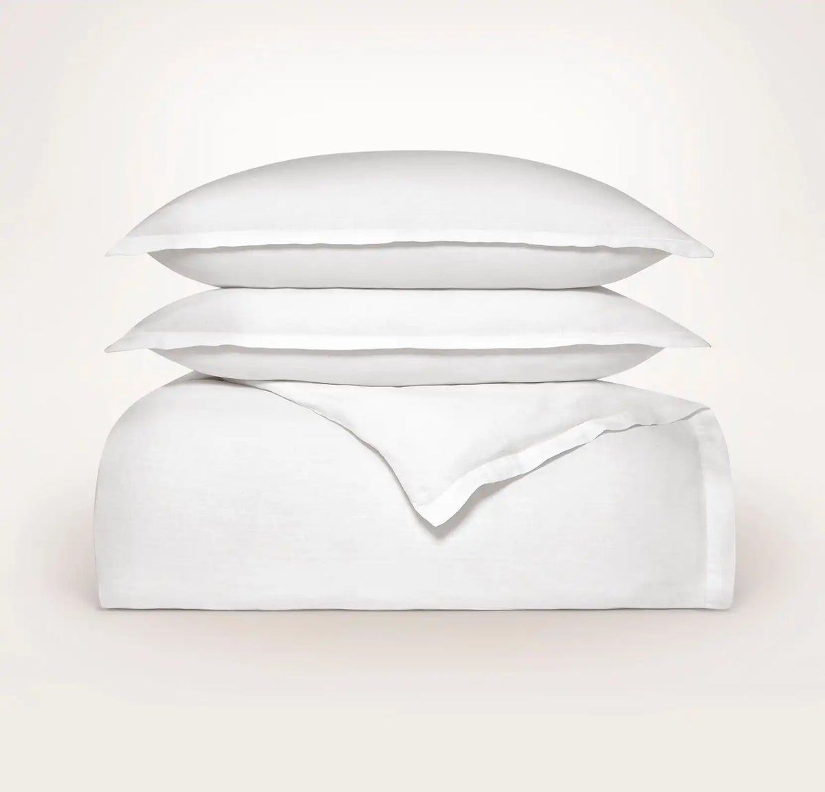 Linen Duvet Set White