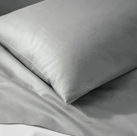 Percale Hemmed Pillowcase Set Shore