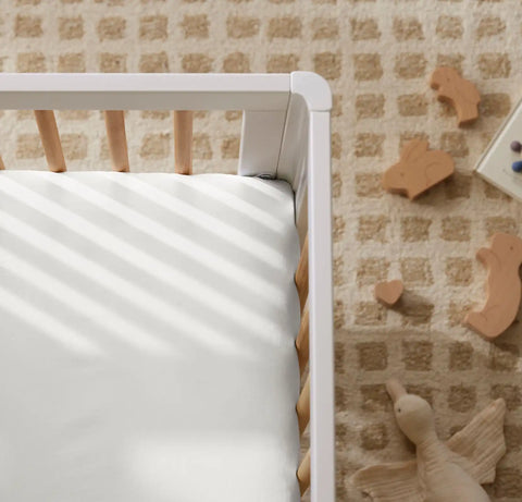 Signature Fitted Crib Sheet White