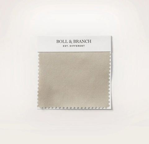Percale Hemmed Fabric Swatch Oak