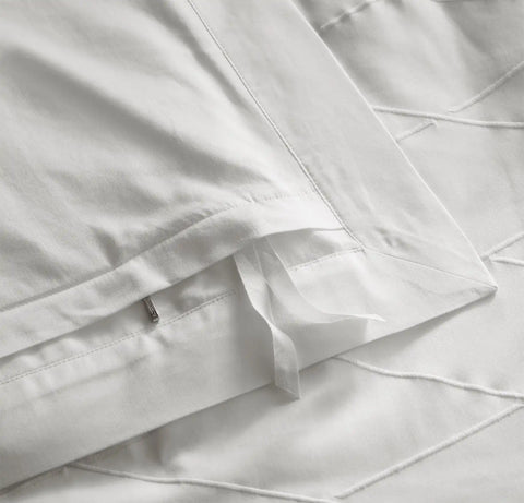 Reserve Embellished Duvet Set White/White Embroidered Lattice