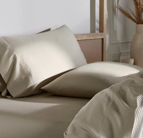 Signature Hemmed Pillowcase Set Oak