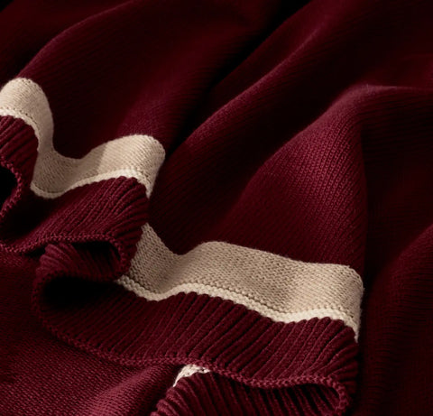Court Knit Throw Blanket Holly