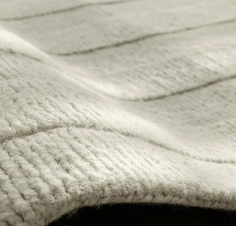 Modern Framed Rug Heathered Natural