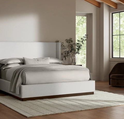 Modern Framed Rug Heathered Natural