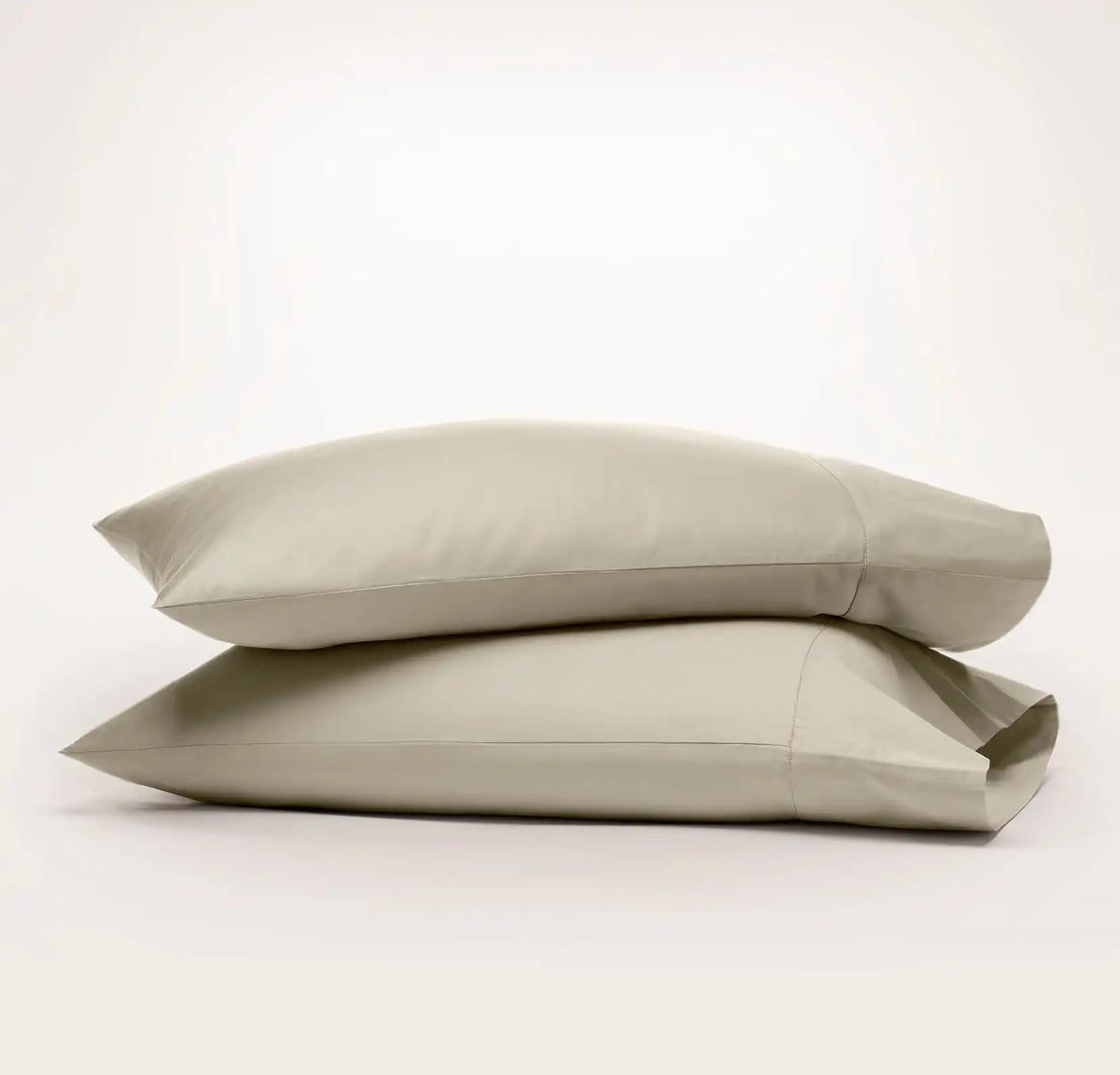 Percale Hemmed Pillowcase Set Oak