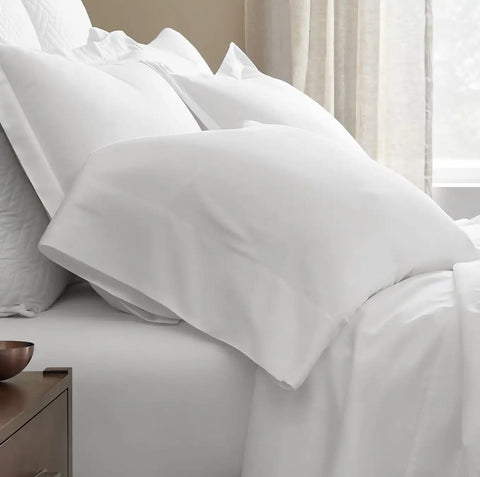 Signature Hemmed Pillowcase Set White
