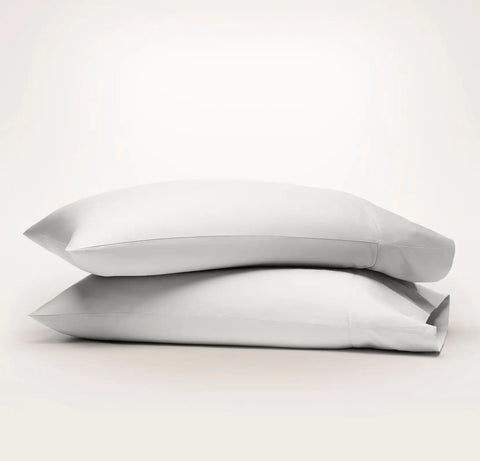 Percale Hemmed Pillowcase Set Mist