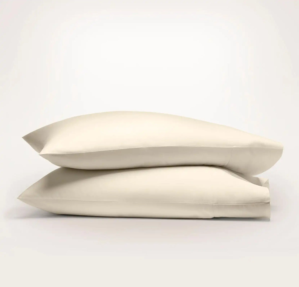 Percale Hemmed Pillowcase Set Natural