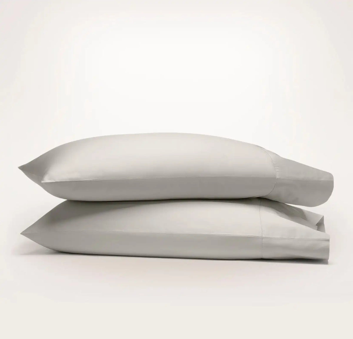 Percale Hemmed Pillowcase Set Pewter