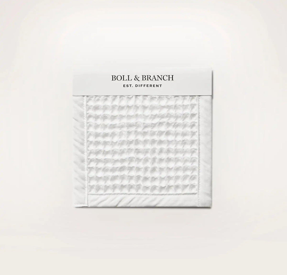 Waffle Fabric Swatch White