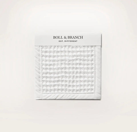 Waffle Fabric Swatch White