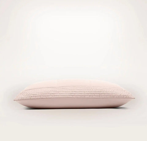 Signature Handstitched Quilted Sham Dusty Rose