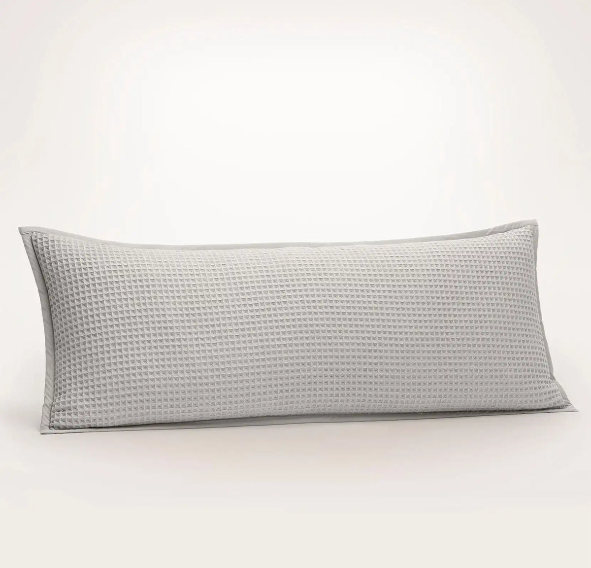 Waffle Pillow Cover Pewter