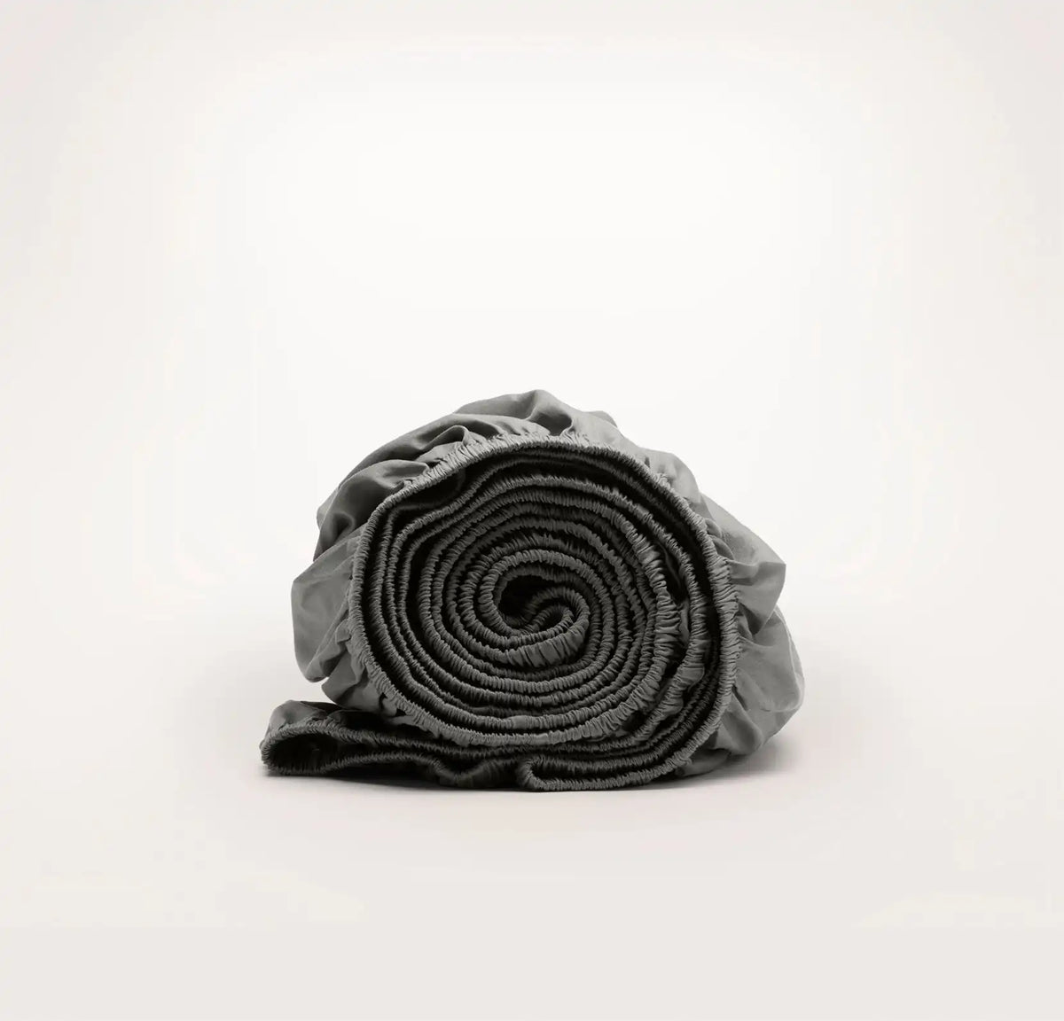 Percale Hemmed Fitted Sheet Stone