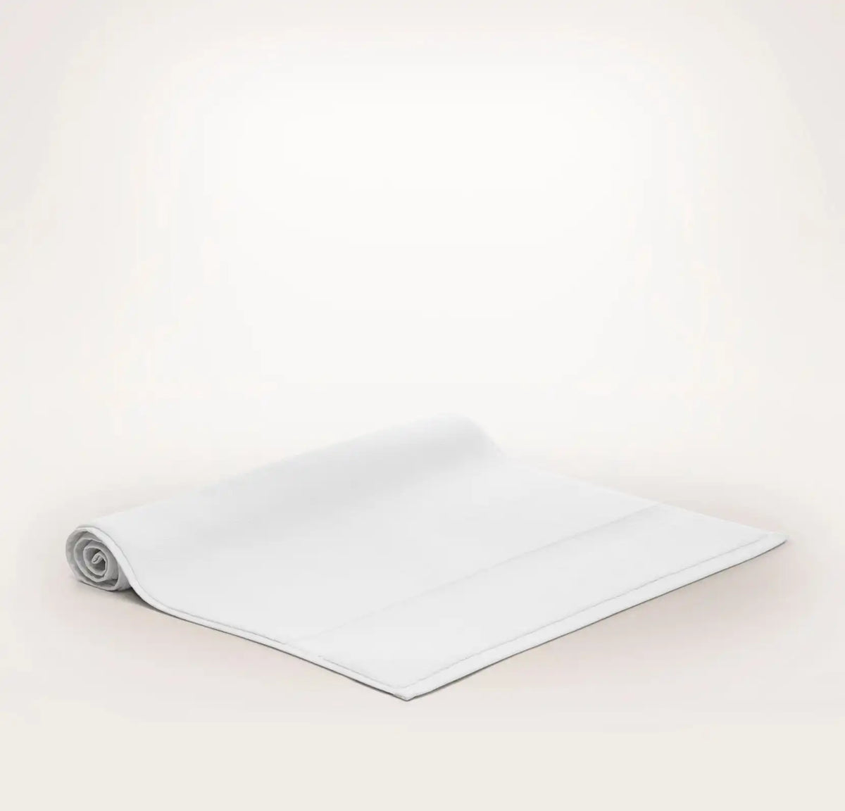 Plush Bath Mat White