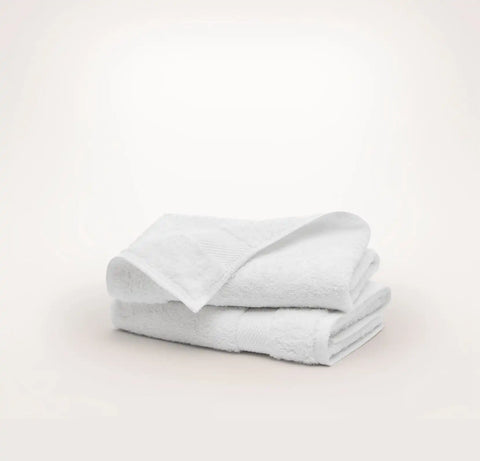 Plush Hand Towels (Pair) White