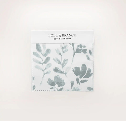 Signature Hemmed Fabric Swatch Shore Botanical