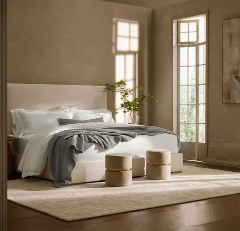 Waffle Bed Blanket Pewter