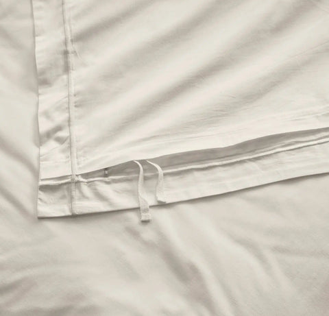 Signature Embellished Duvet Set White/White Embroidered