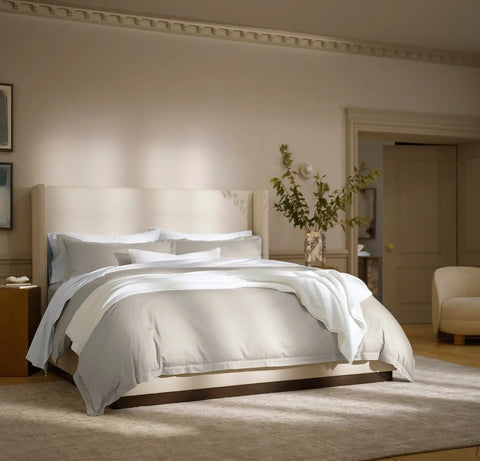 Signature Hemmed Duvet Set Pewter