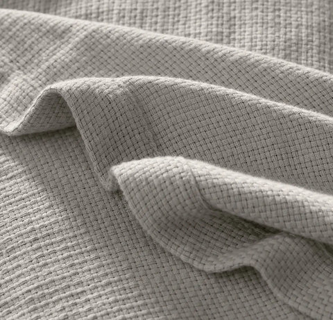 Cooling Bed Blankets Pewter Lightweight