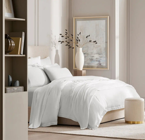 Lightweight Bed Blanket White