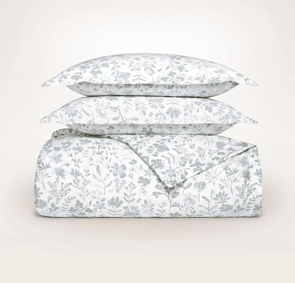 Signature Hemmed Duvet Set Shore Botanical