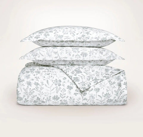 Signature Hemmed Duvet Set Shore Botanical